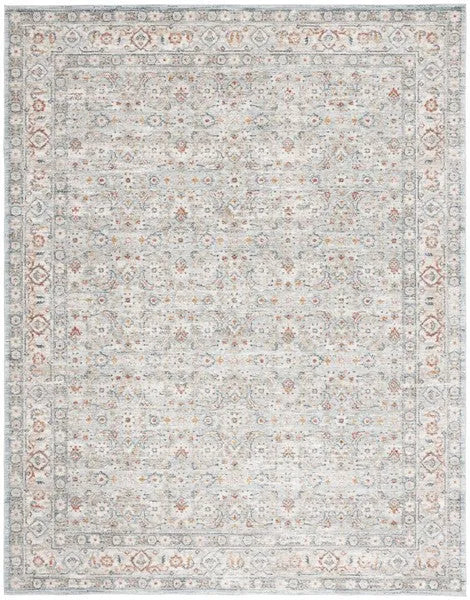 Avalon Polyester Rug in Light Blue and Ivory