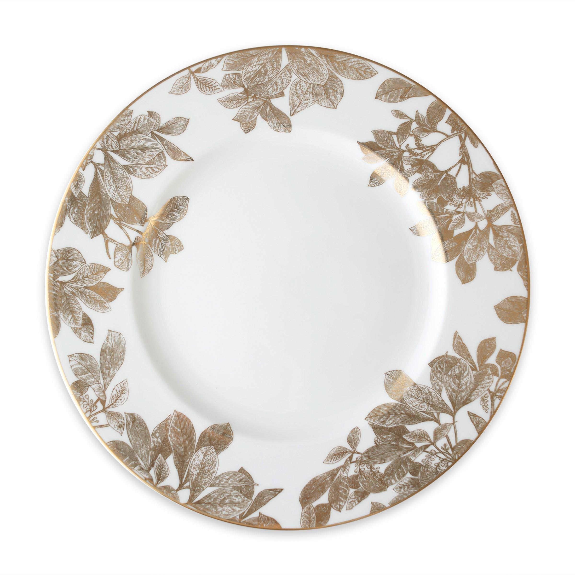 Caskata Wholesale Arbor Gold Rimmed Dinner Plate