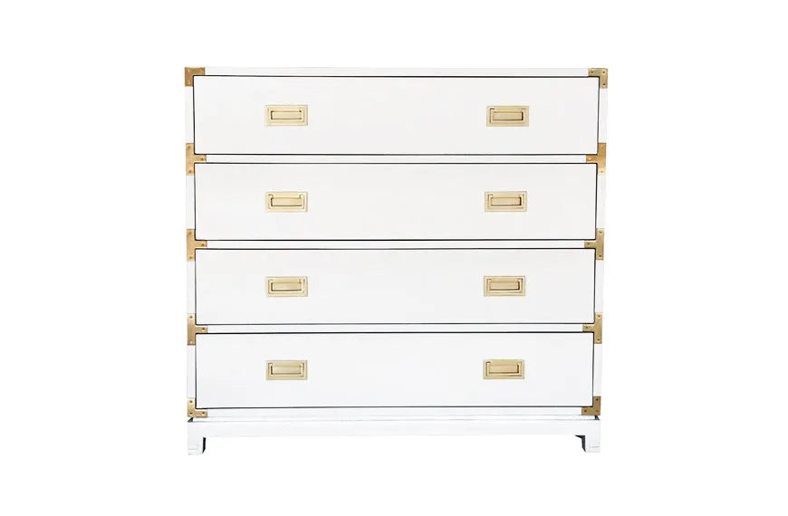 Large Carlyle Campaign Dresser - White