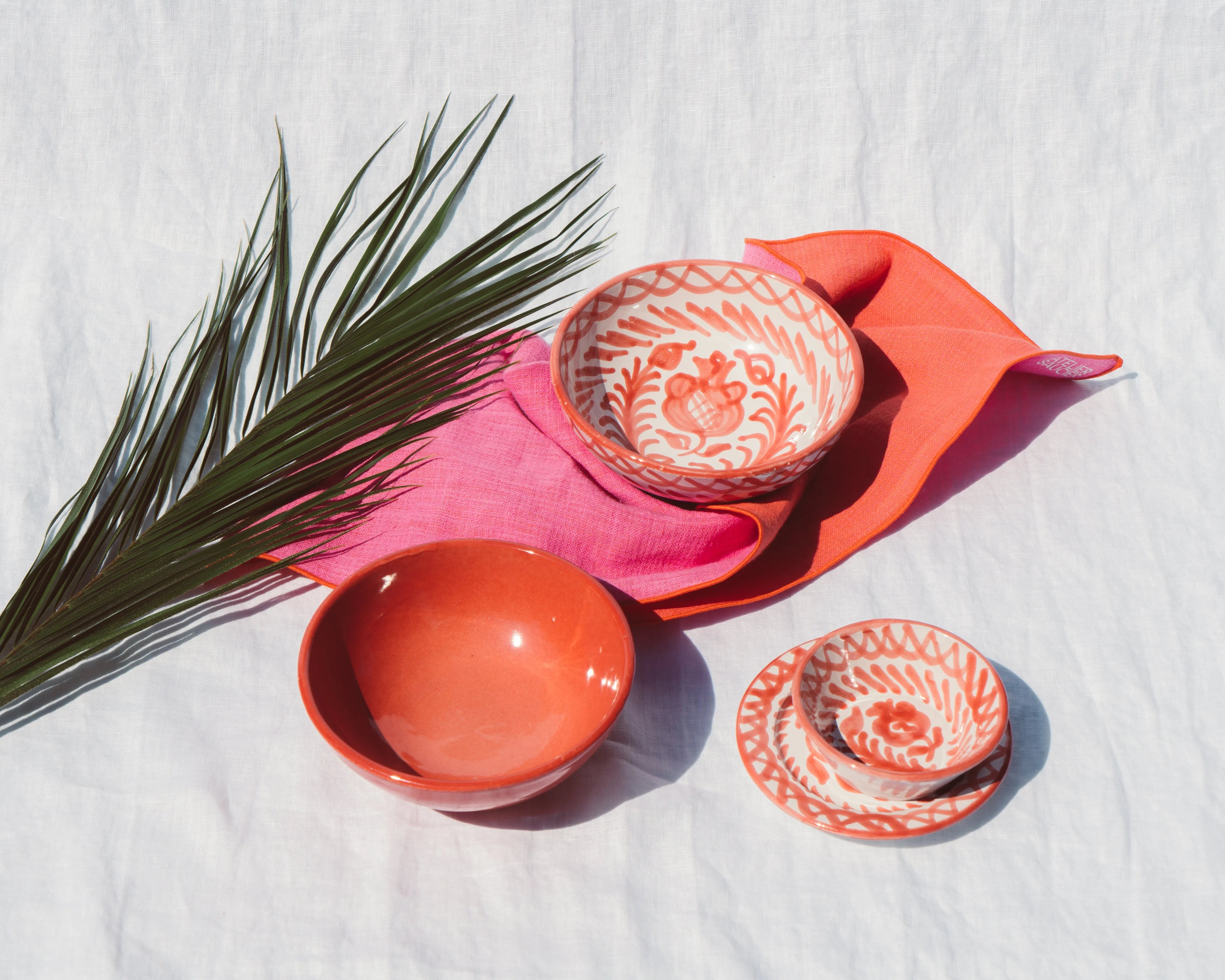 Small bowl with hand painted designs