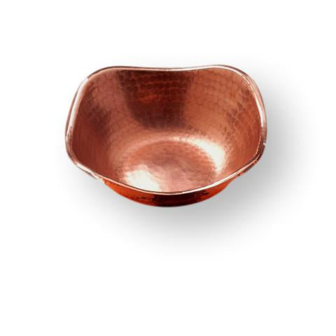 Flat Earth Copper Bowl