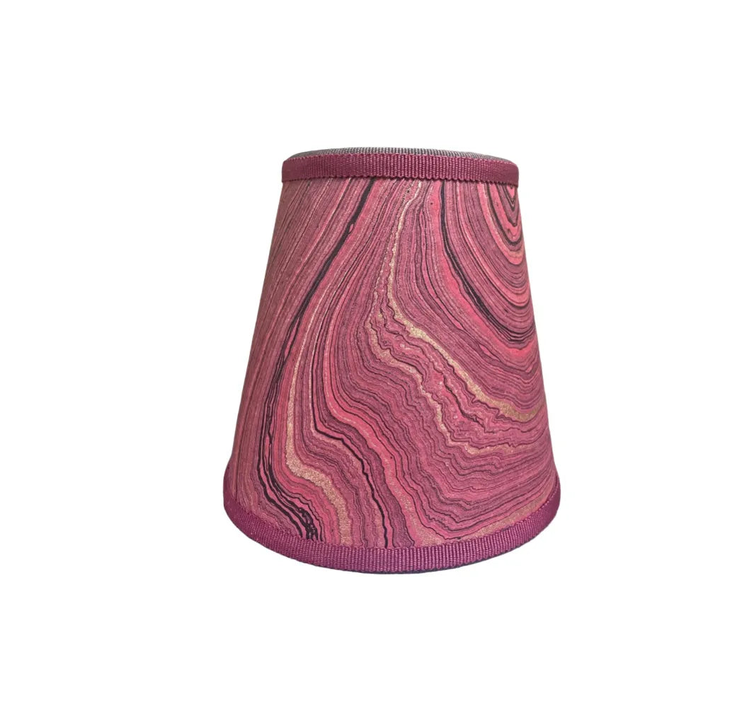 Small Marble Shade Cover in Burgundy