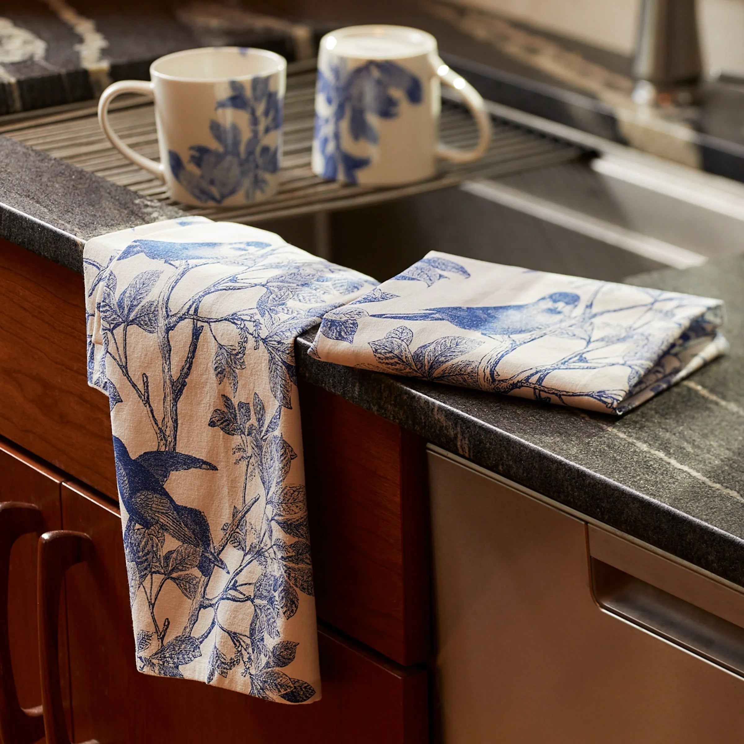 Arbor Birds Kitchen Towels, Set of 2