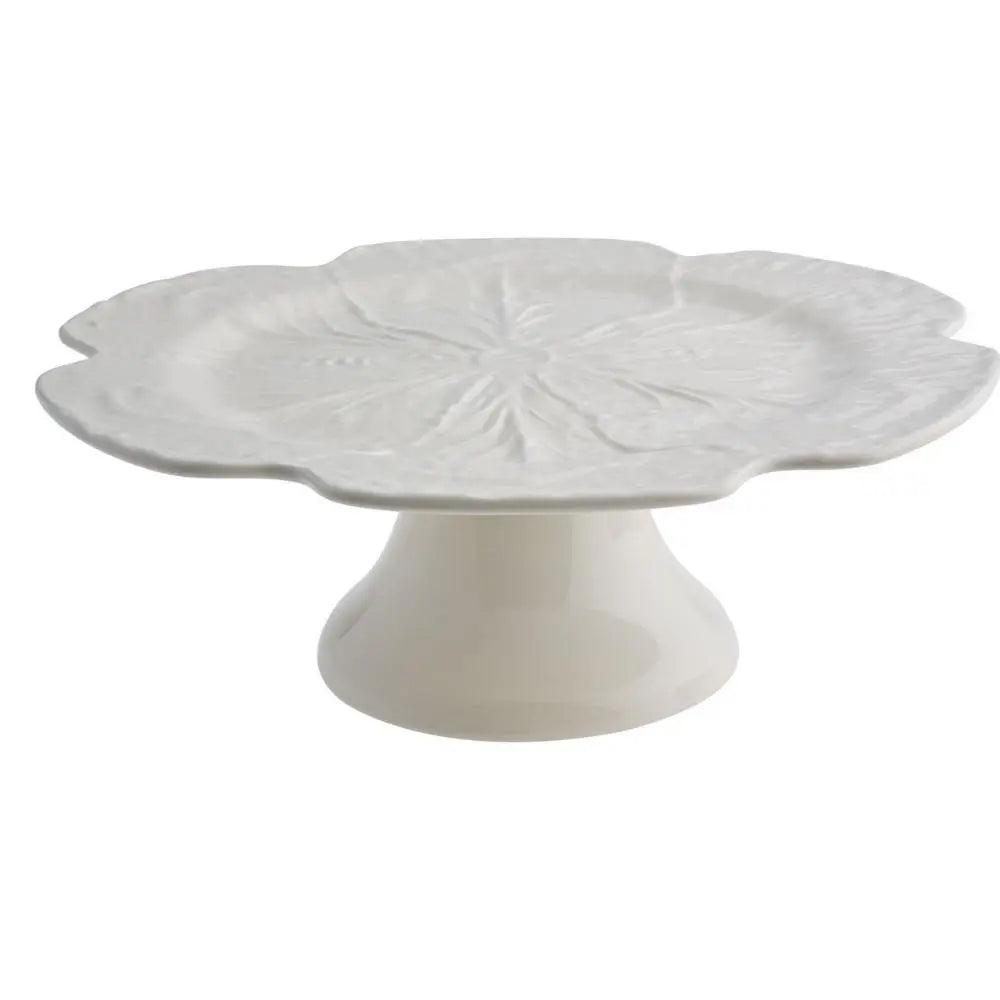 Bordallo Pinheiro Bordallo Pinheiro Cabbage Beige Cake Stand