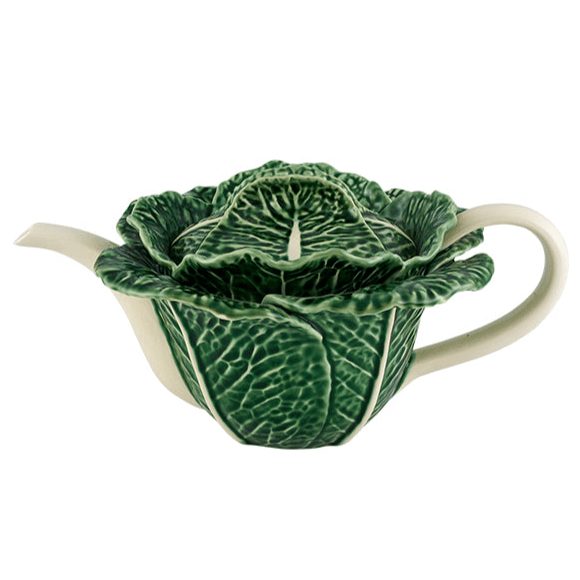 Bordallo Pinheiro Bordallo Pinheiro Ceramic Cabbage Tea Pot