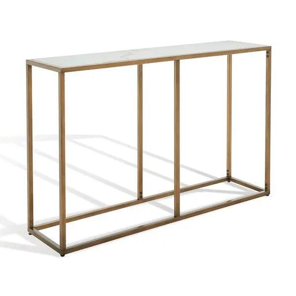 Safavieh Brynna Bronze-White Marble Console Table