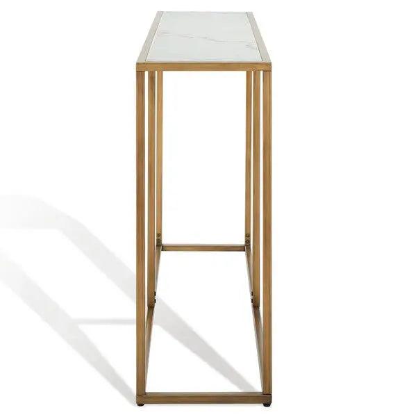 Safavieh Brynna Bronze-White Marble Console Table