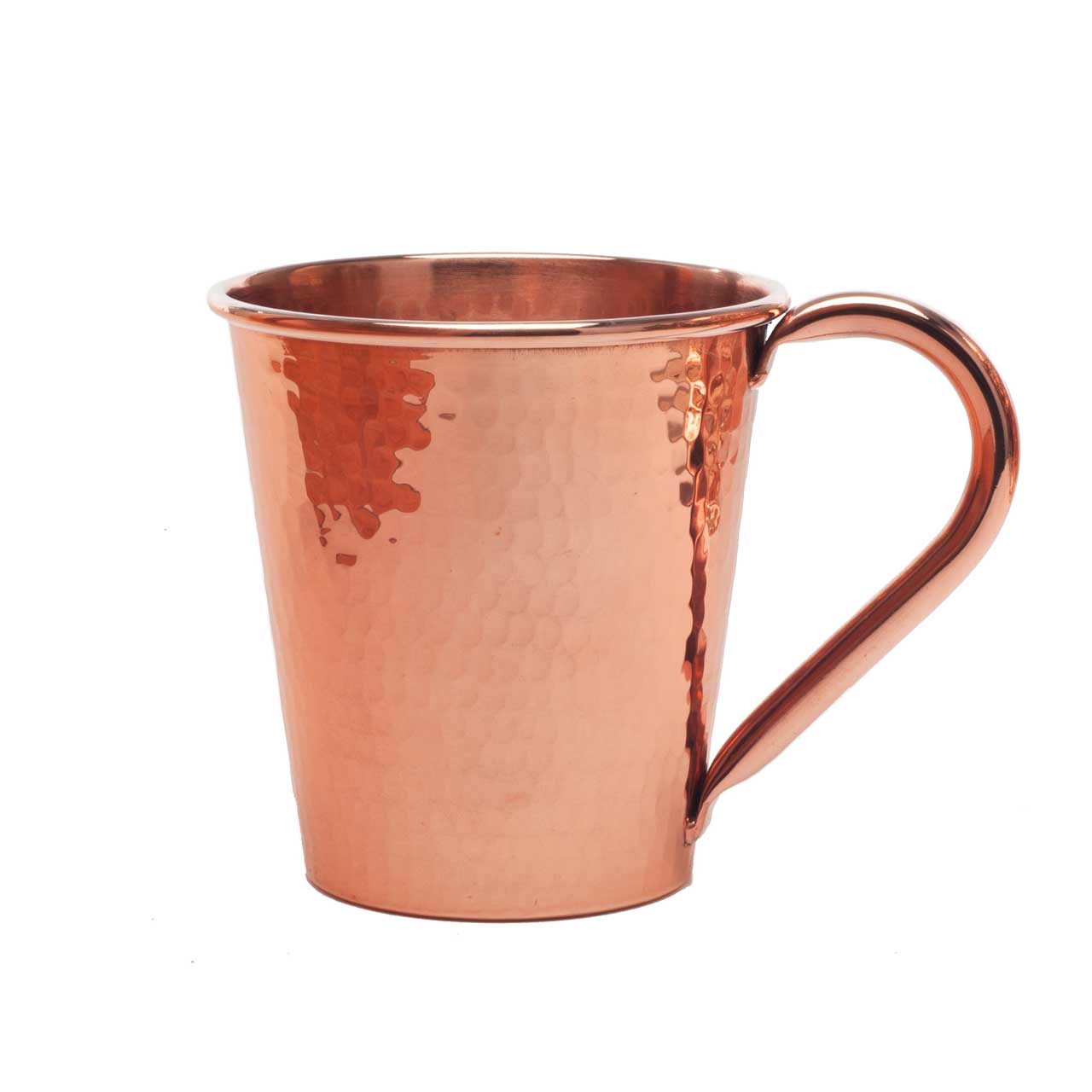 Solid Copper Mule Mug, Copper Handle, 12 oz