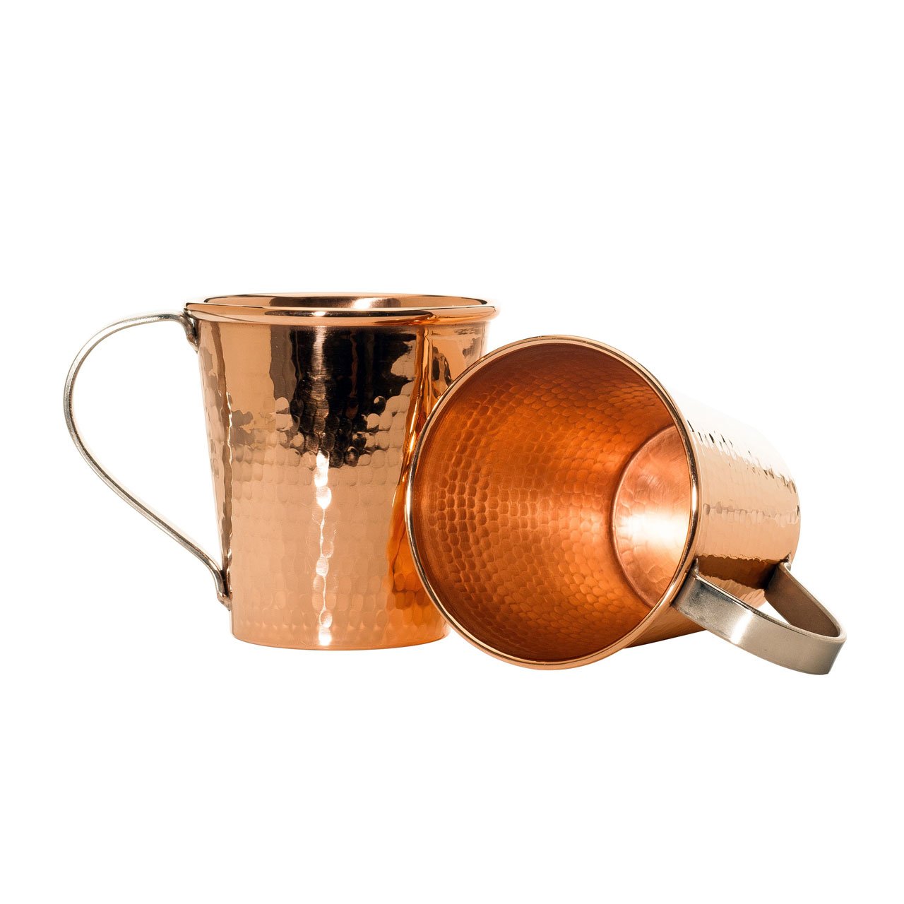 Pure Copper Mule Mug, Stainless Steel Handle, 18 oz