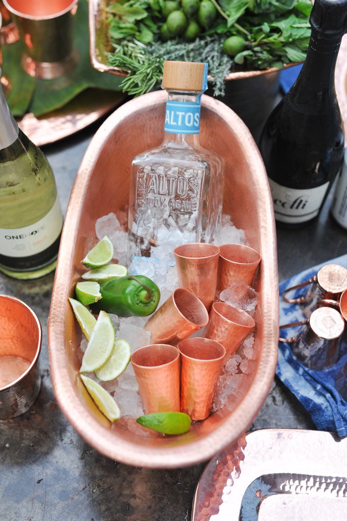 Tequilero Copper Shot Cup