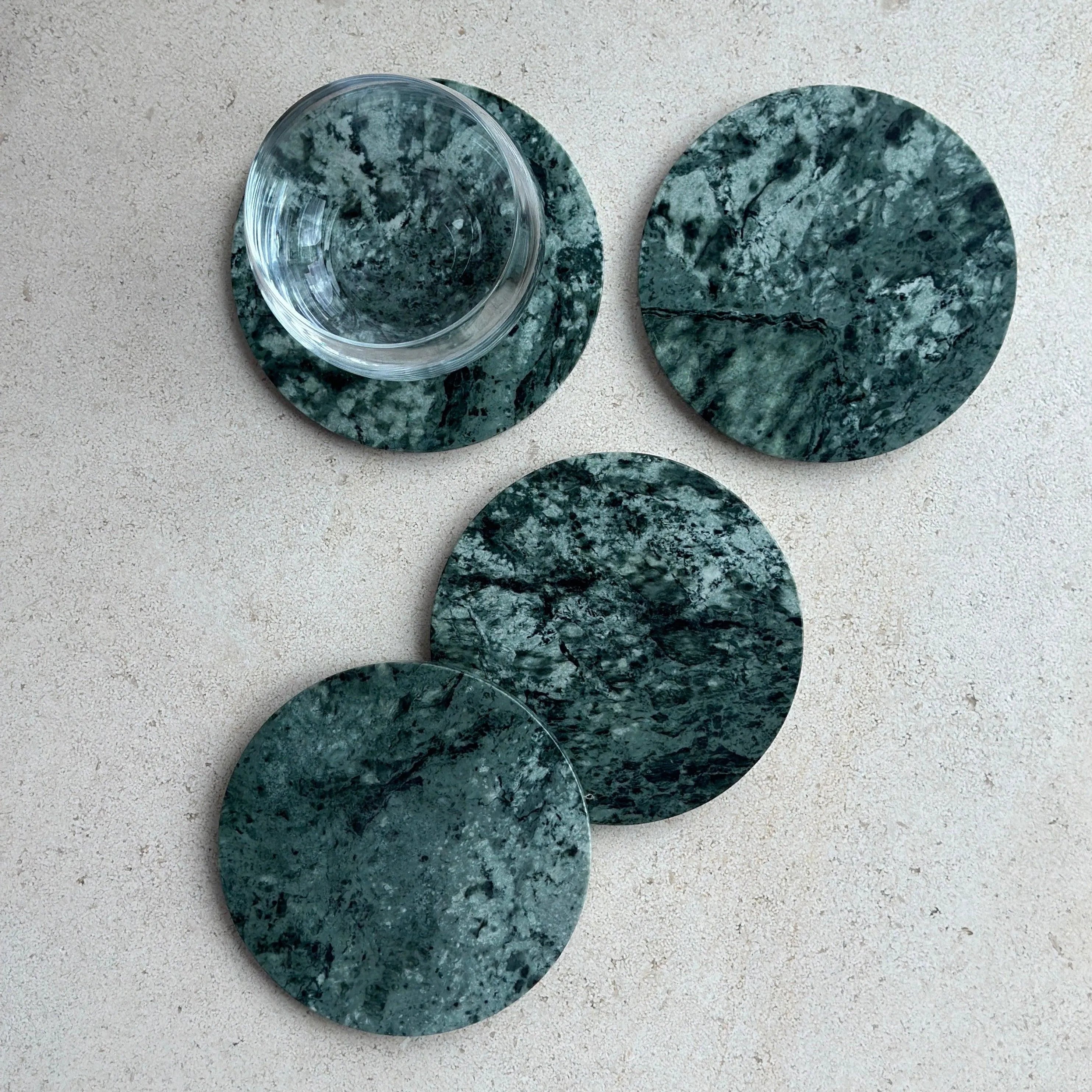 Anastasio Home Oversized Coasters in Emerald