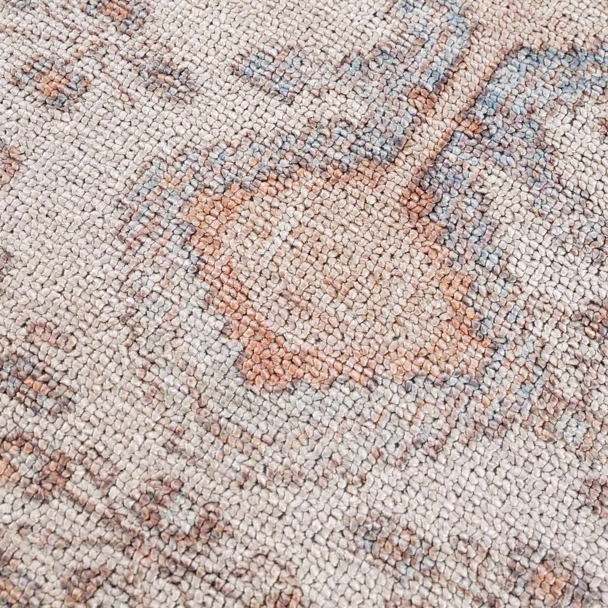 Analu Peach Polyester Area Rug