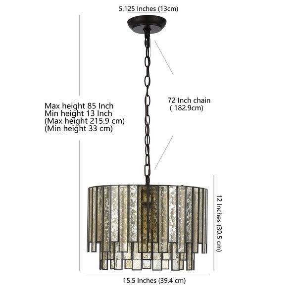 Safavieh Gresher Oil Rubbed Bronze - Glass Chandelier