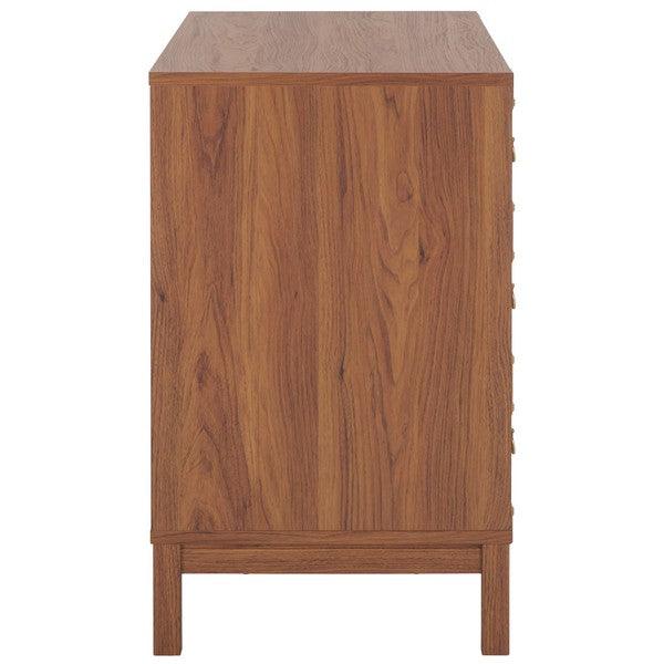 Safavieh Galio Walnut-Gold 3 Drawer Chest