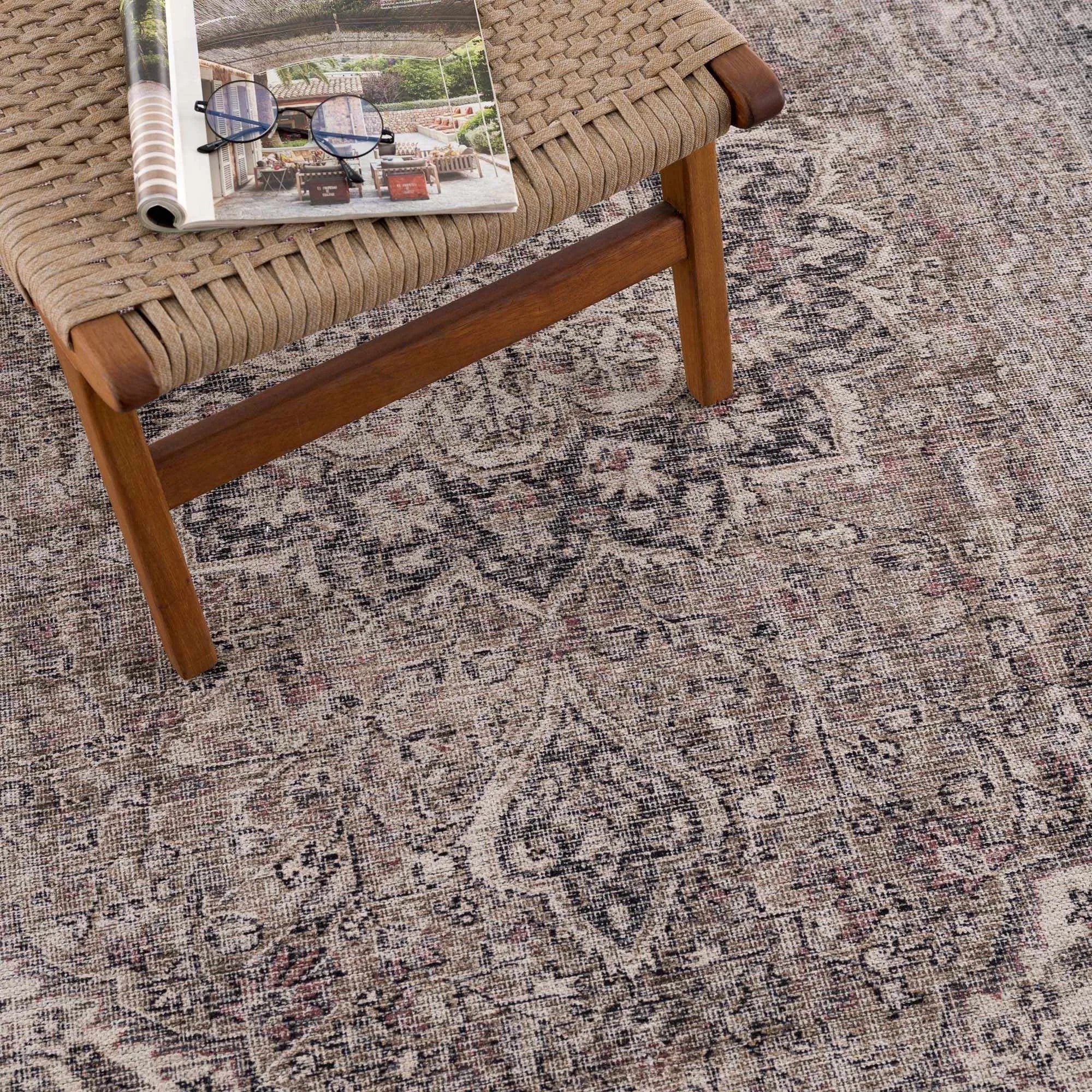 Dusty Sage Washable Persian Rug