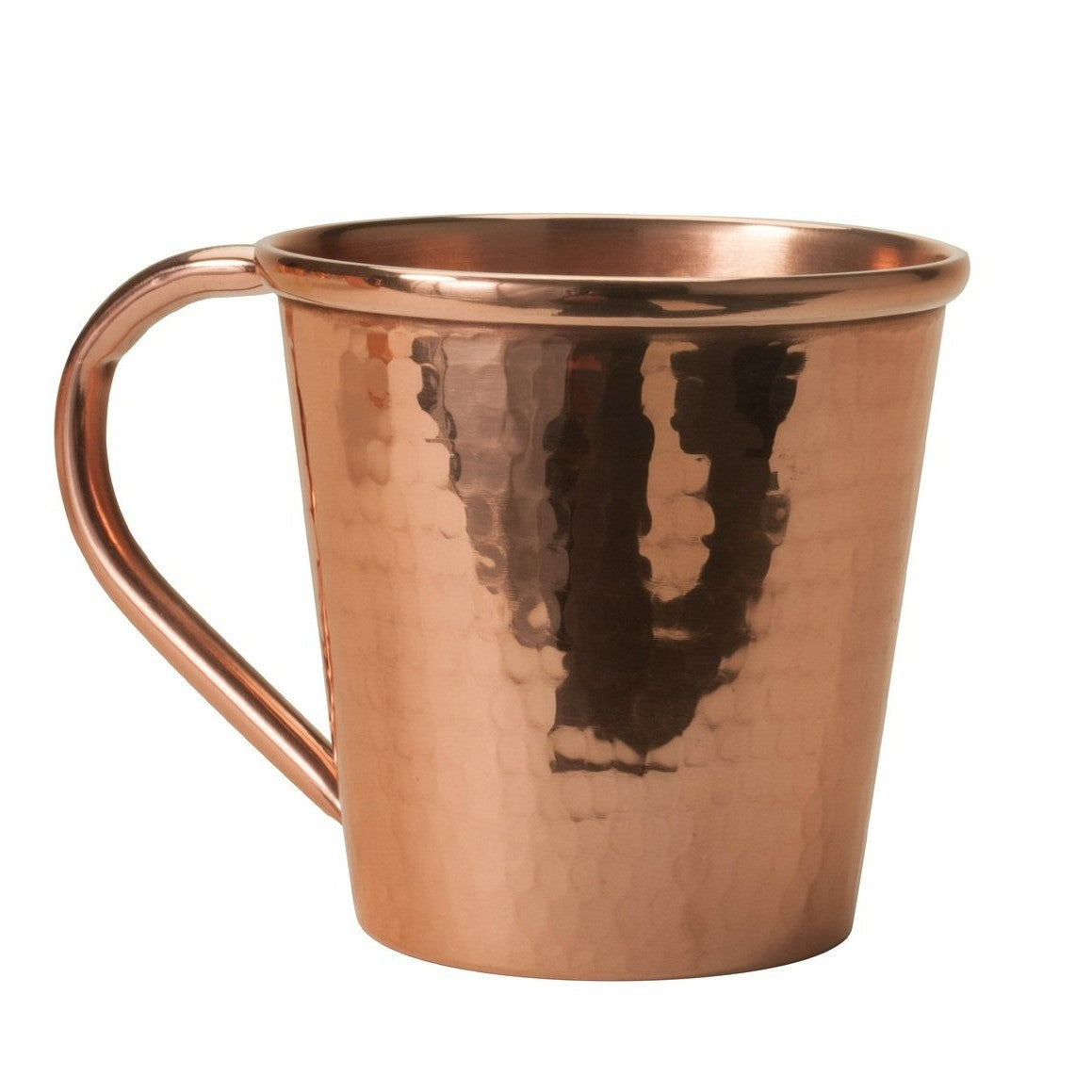 Solid Copper Mule Mug, Copper Handle, 18 oz