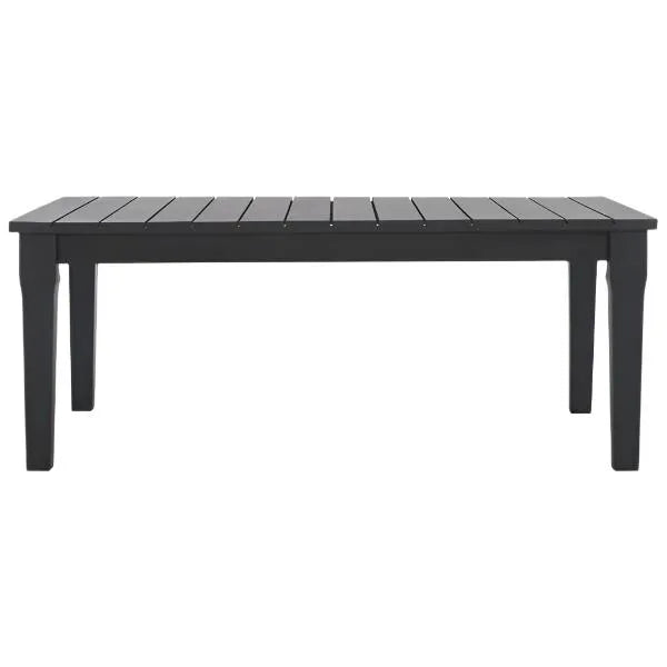 Martinique Wood Patio Coffee Table in Black