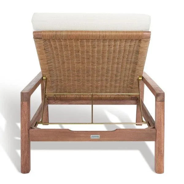 Safavieh Donnamaria White Wicker Sun Lounger