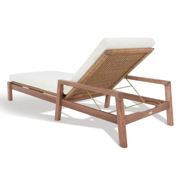 Safavieh Donnamaria White Wicker Sun Lounger