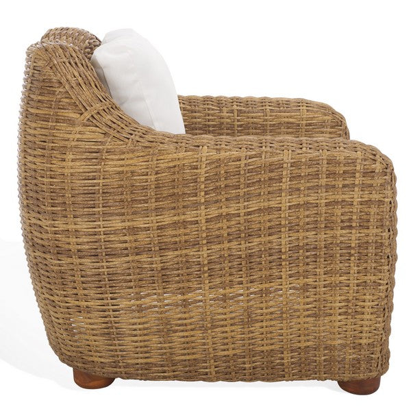 Melbourne Wicker Patio Chair in Natural