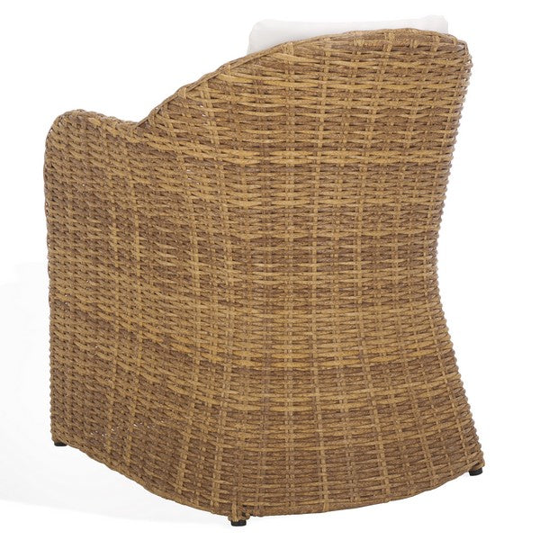 Melbourne Wicker Outdoor Dining Chair in Natural