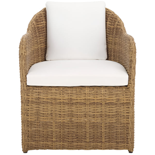 Melbourne Wicker Outdoor Dining Chair in Natural