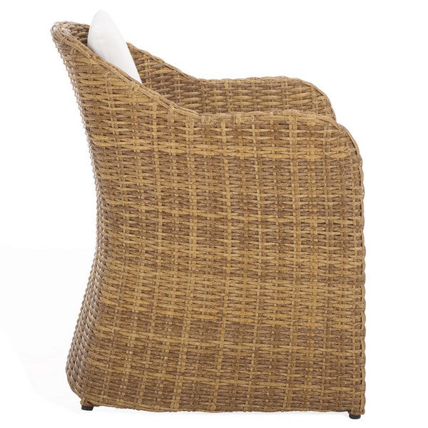 Melbourne Wicker Outdoor Dining Chair in Natural