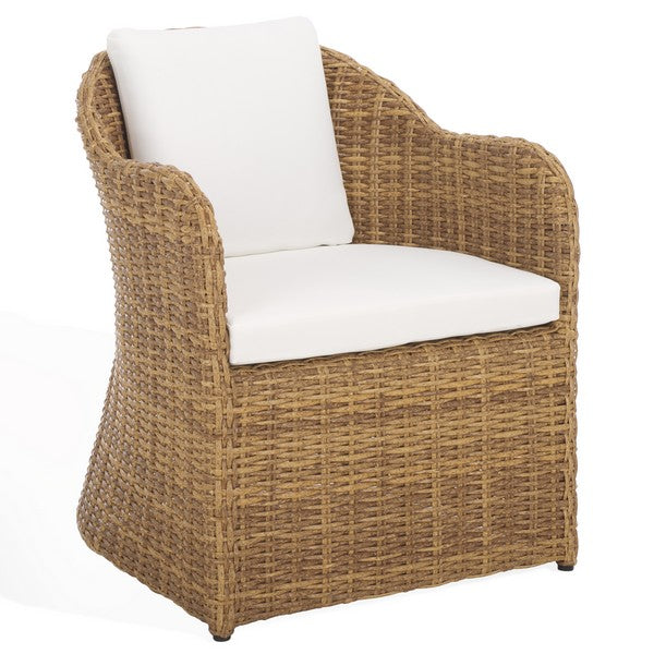 Melbourne Wicker Outdoor Dining Chair in Natural