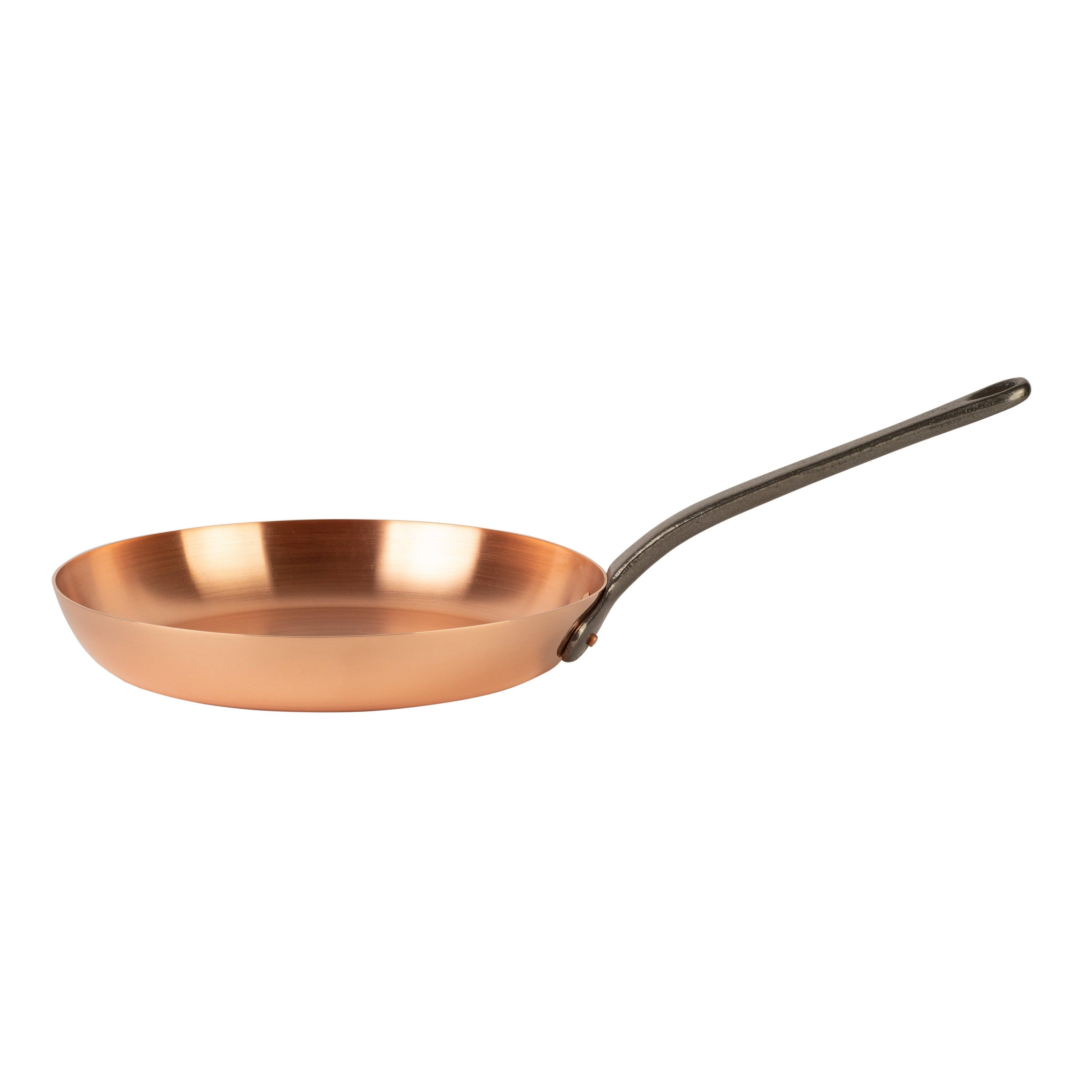 Cuisine Romefort Pure copper frying pan without coating, Ø 11 in