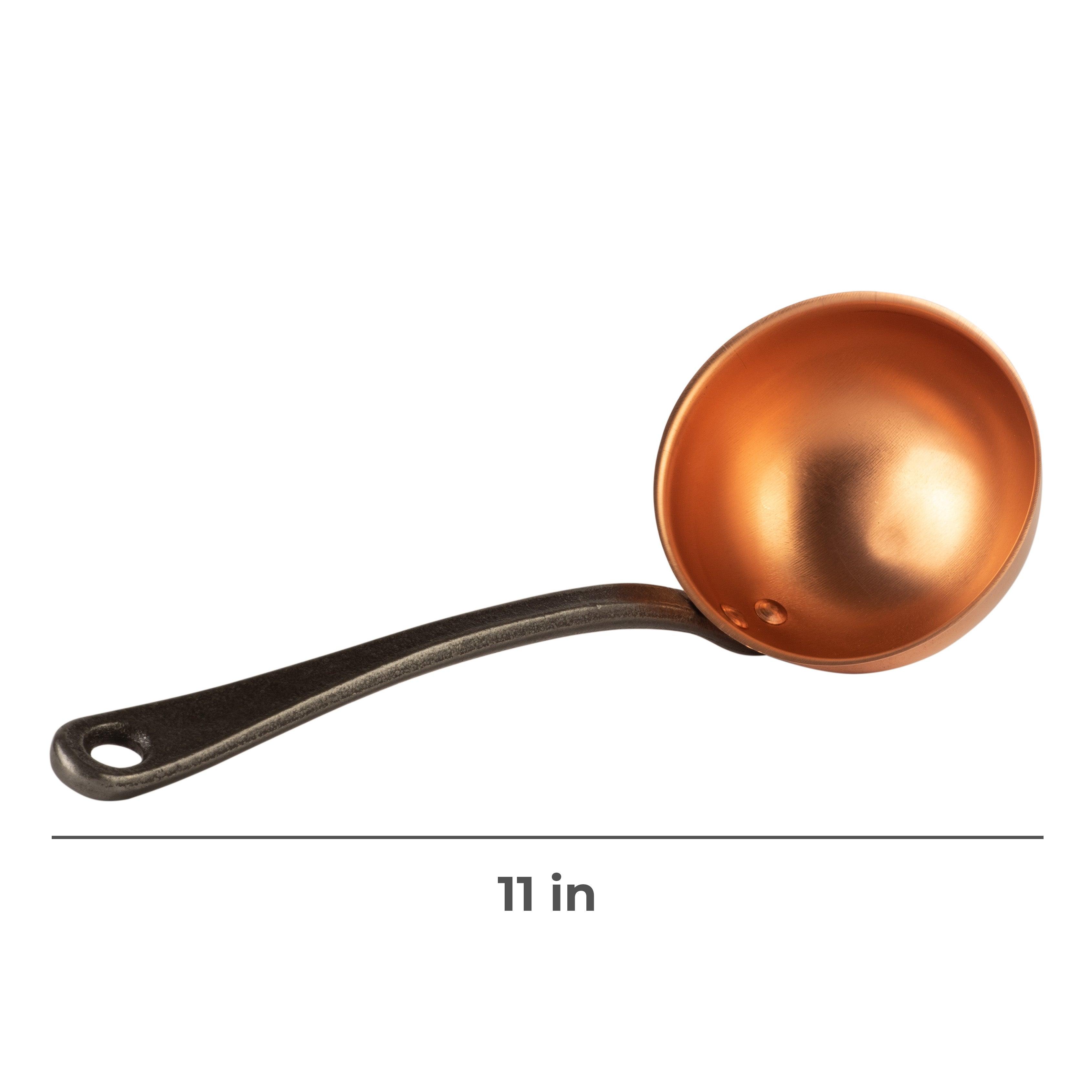 Cuisine Romefort Copper ladle with cast iron handle