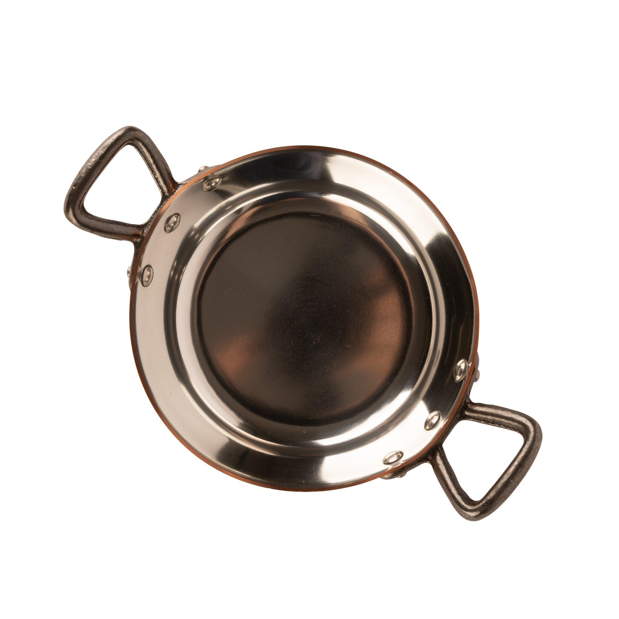 Cuisine Romefort Tinned copper pan with two handles, Ø 6.3 in