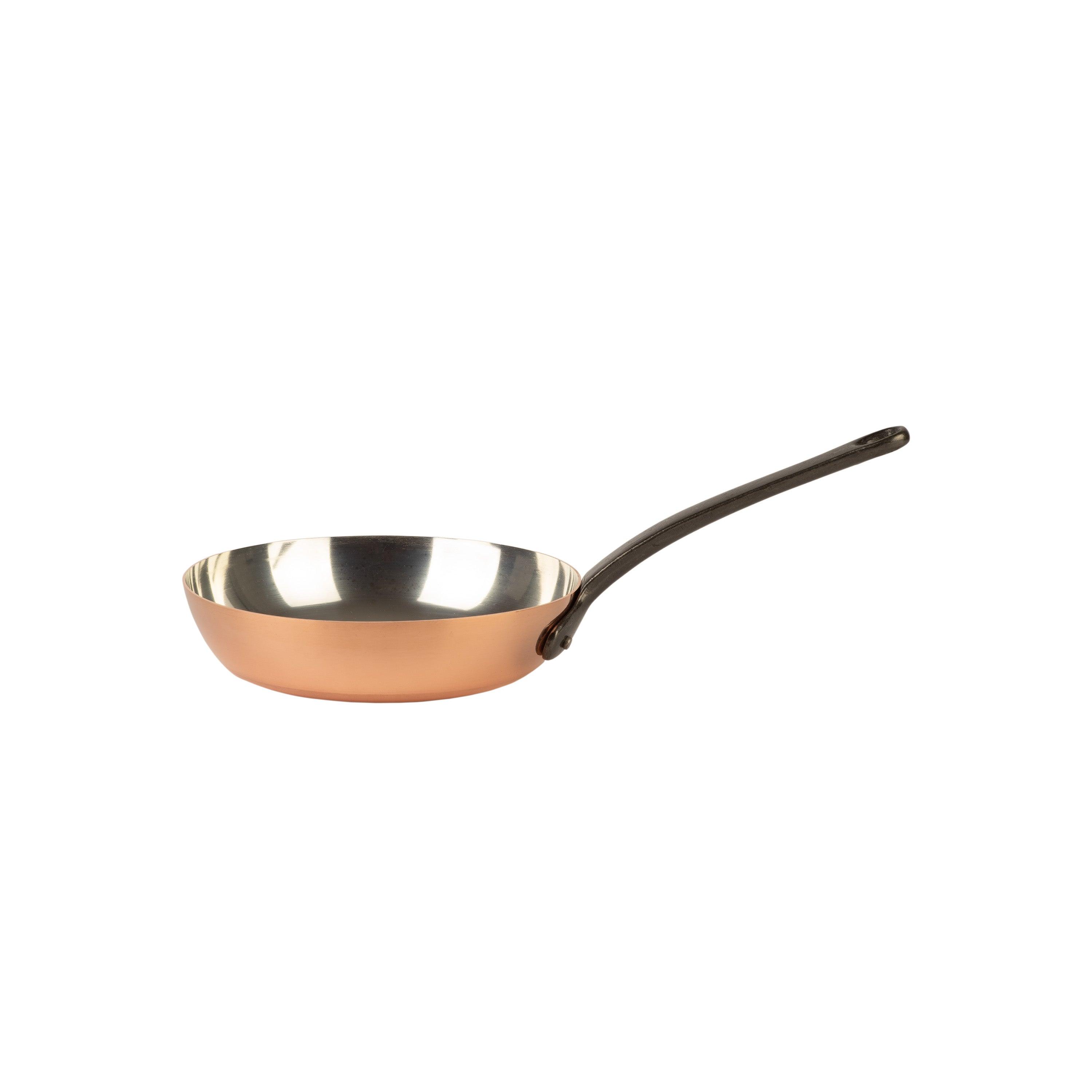 Tinned copper frying pan