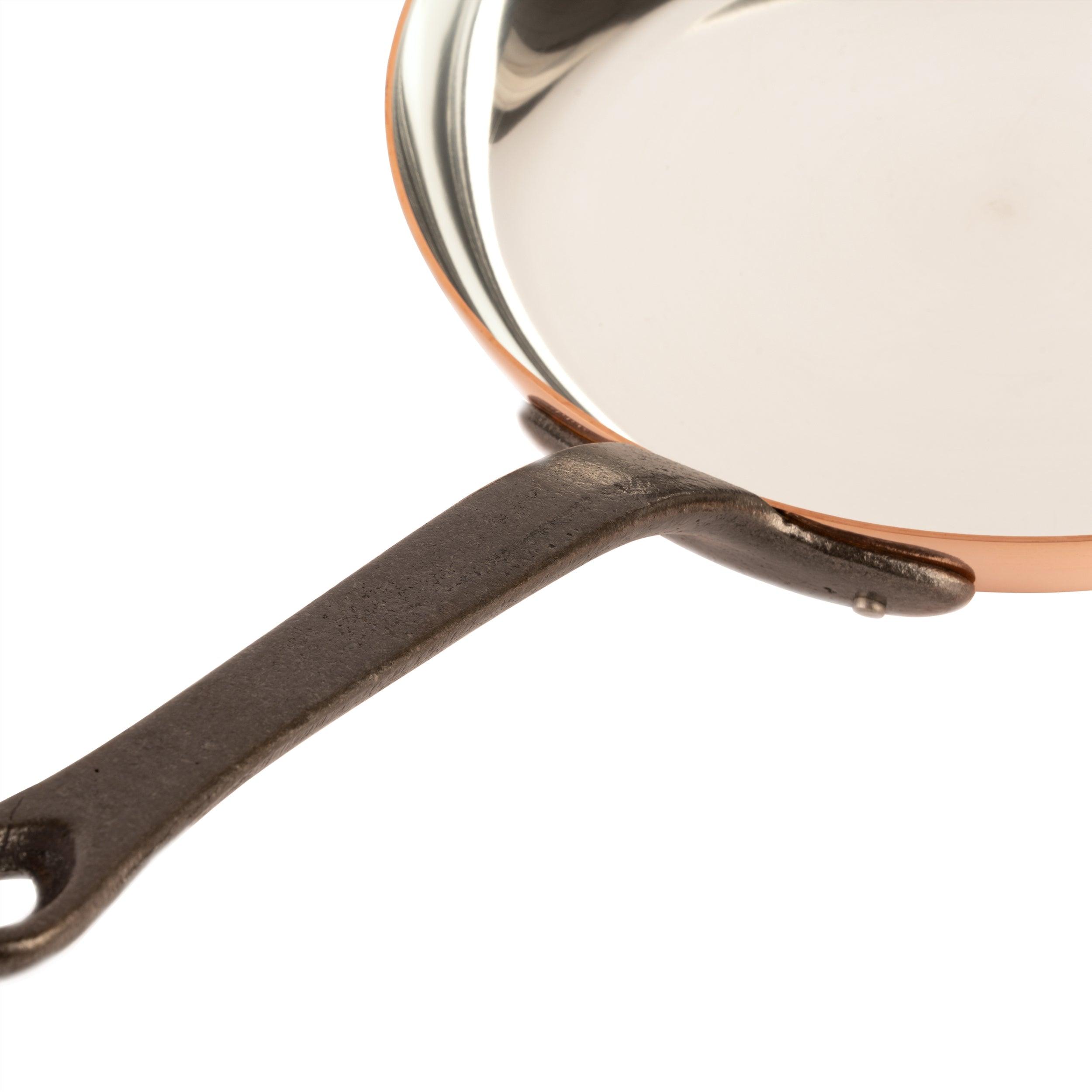 Tinned copper frying pan