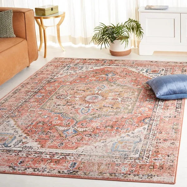 Cornelia Polypropylene Rug in Rust