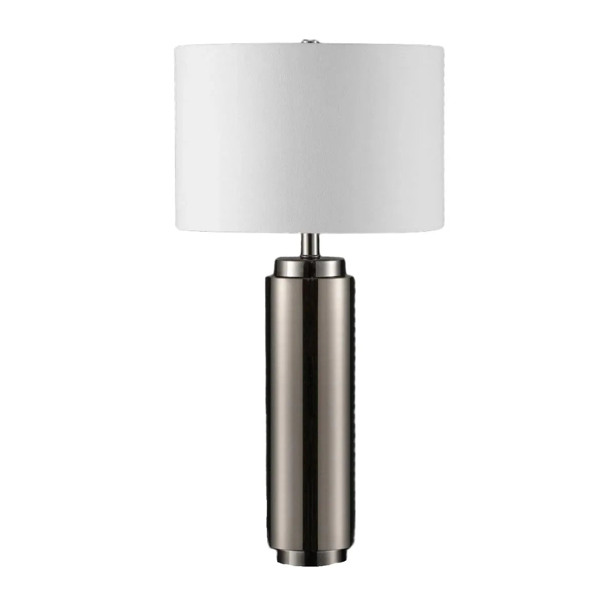 Safavieh Terry Metal Pillar Table Lamp in Nickel