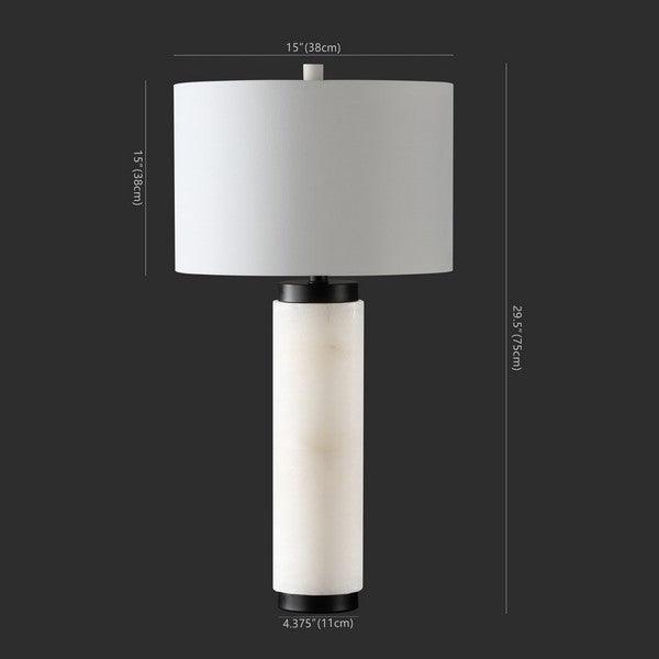 Safavieh Sydni Stylish Alabaster Pillar Table Lamp