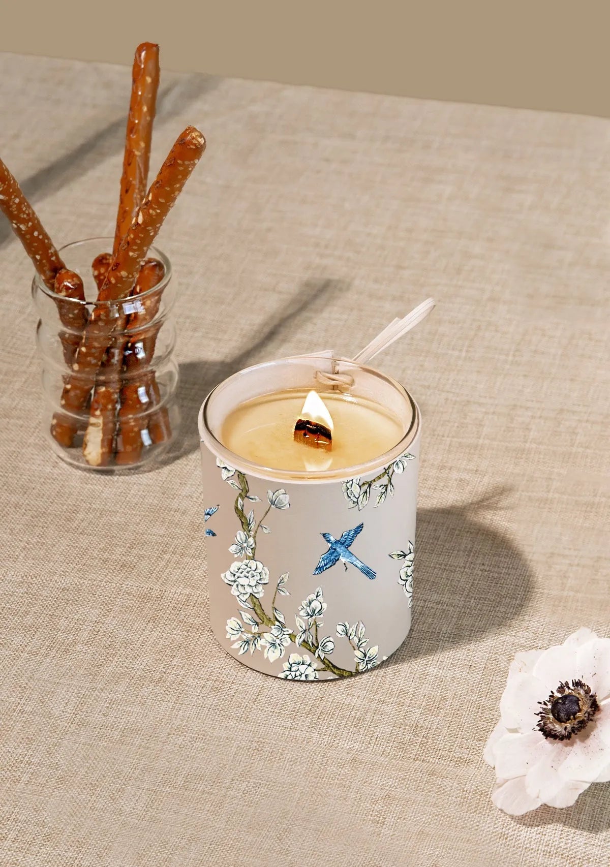 Japanese Garden Beige Candle