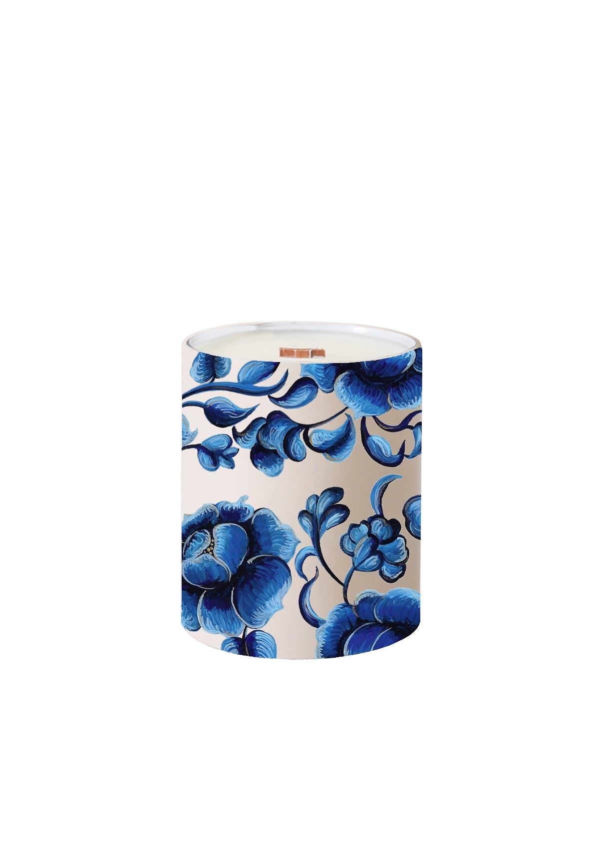 Parisian Flowers Beige Candle