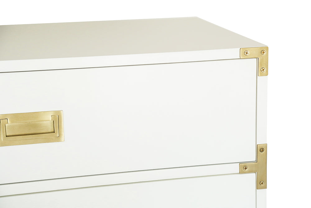 Small Carlyle Campaign Dresser - White