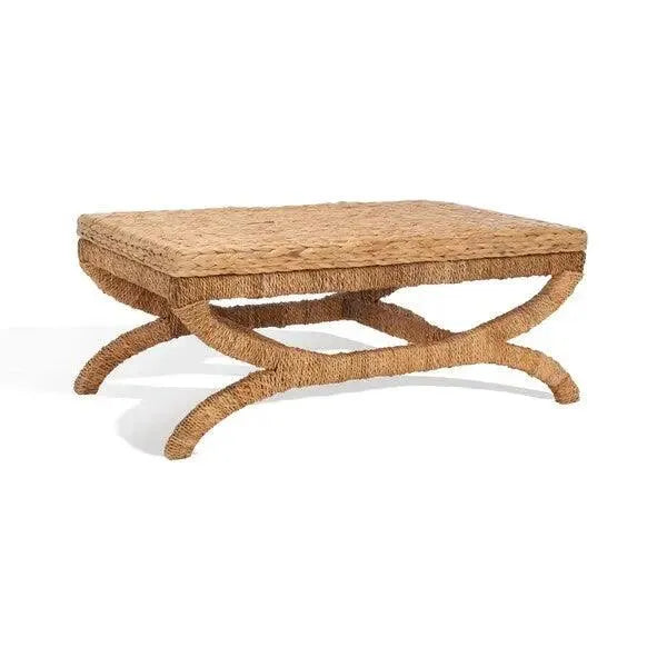 Safavieh Caycee Natural Waterhyacinth Coffee Table