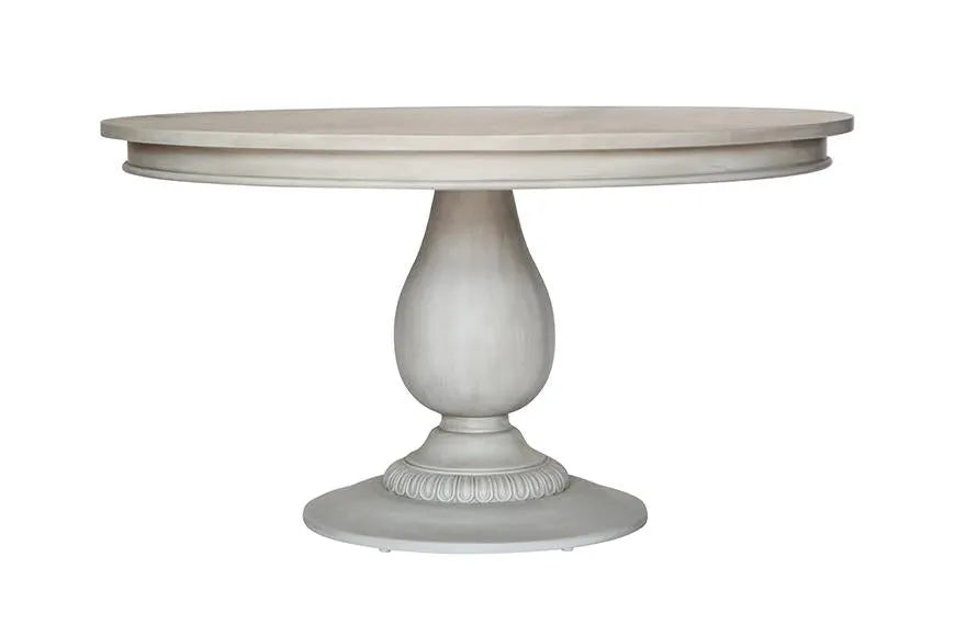 Charlotte Pedestal Table - Aged French Grey