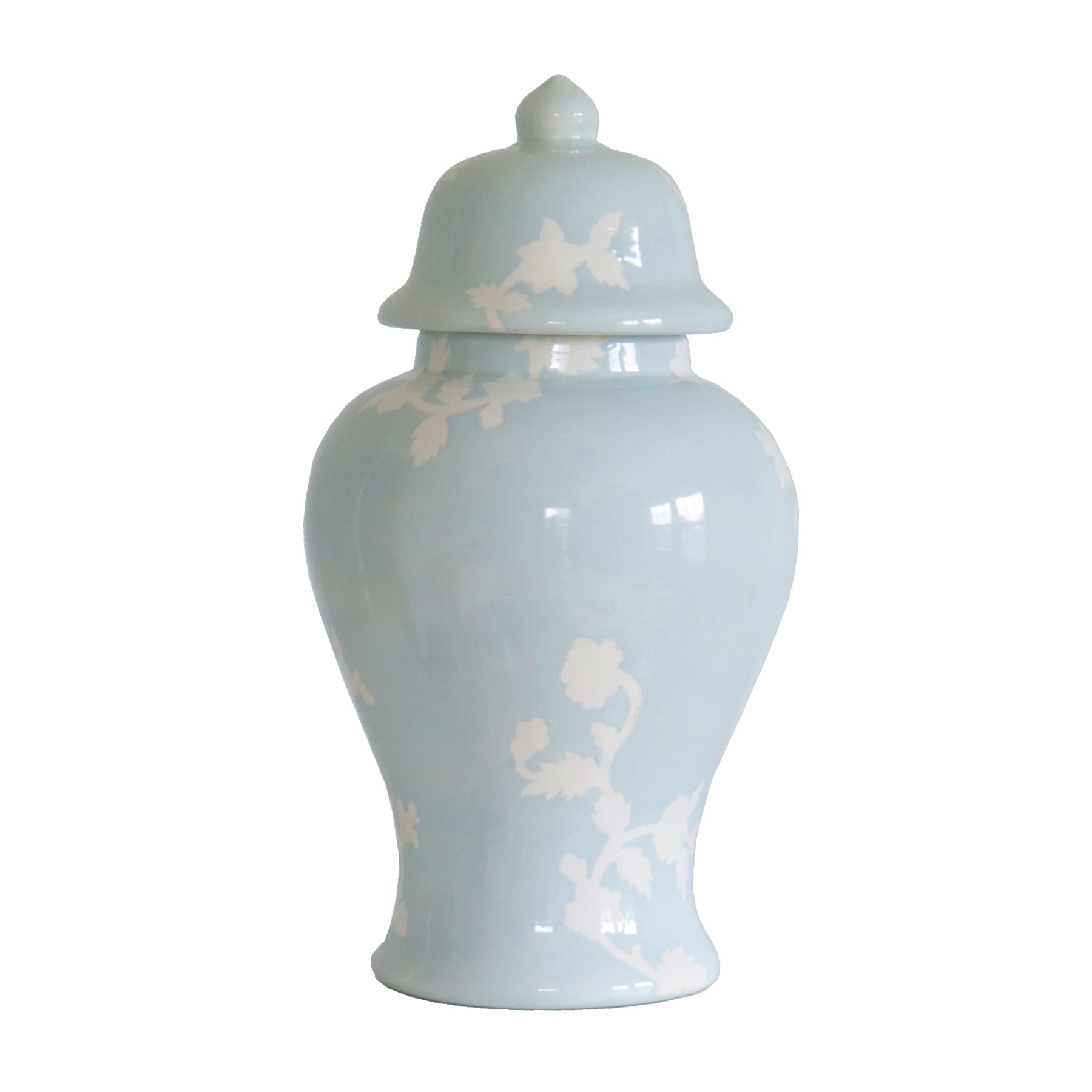 Chinoiserie Dreams Ginger Jars in Hydrangea Light Blue