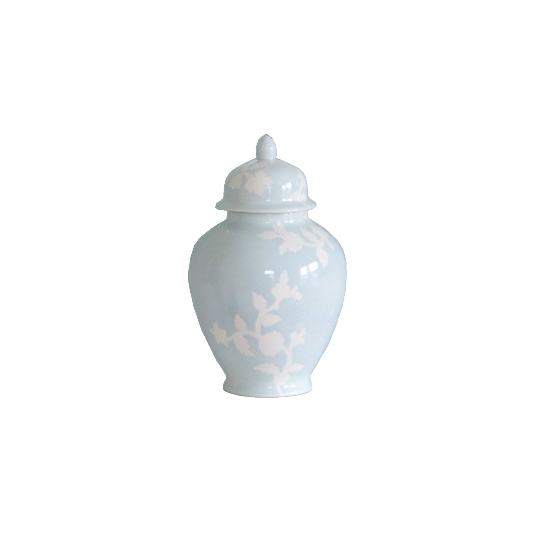 Chinoiserie Dreams Ginger Jars in Hydrangea Light Blue