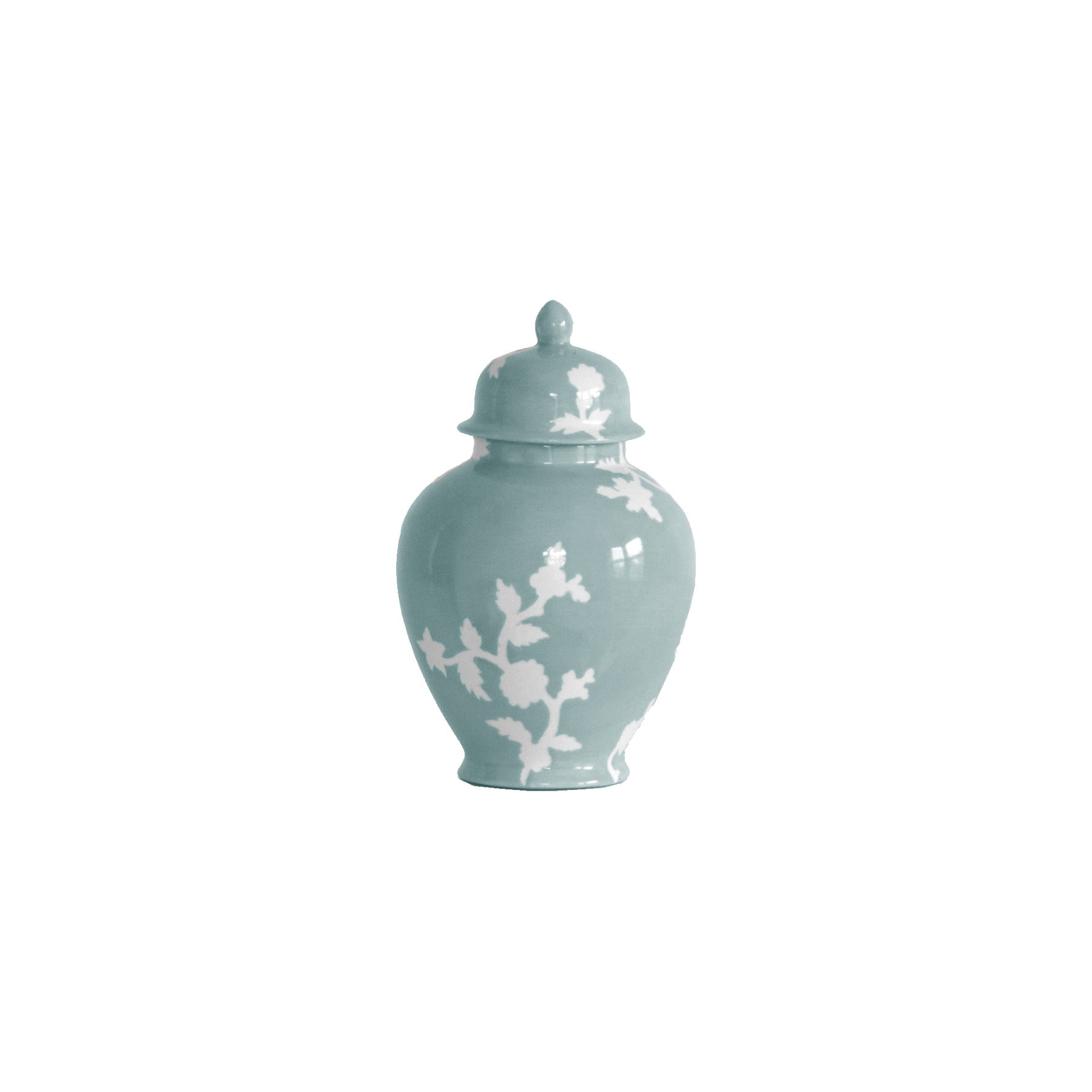 Chinoiserie Dreams Ginger Jars in Lamb's Ear Blue