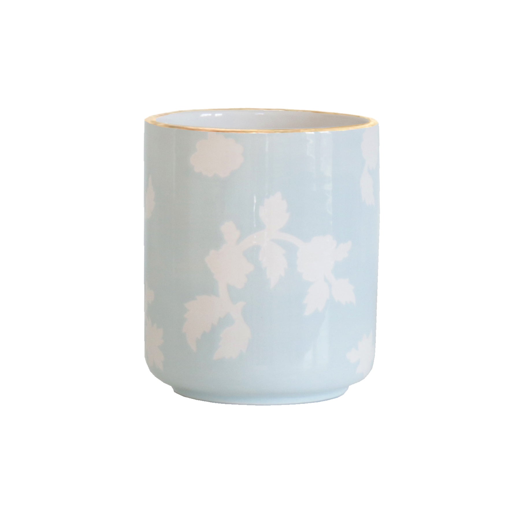 Chinoiserie Dreams Vase with 22K Gold Accent