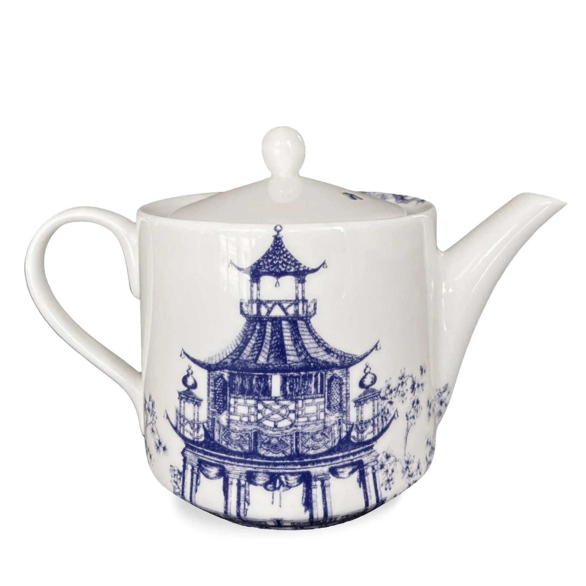 Caskata Wholesale Chinoiserie Toile Petite Teapot