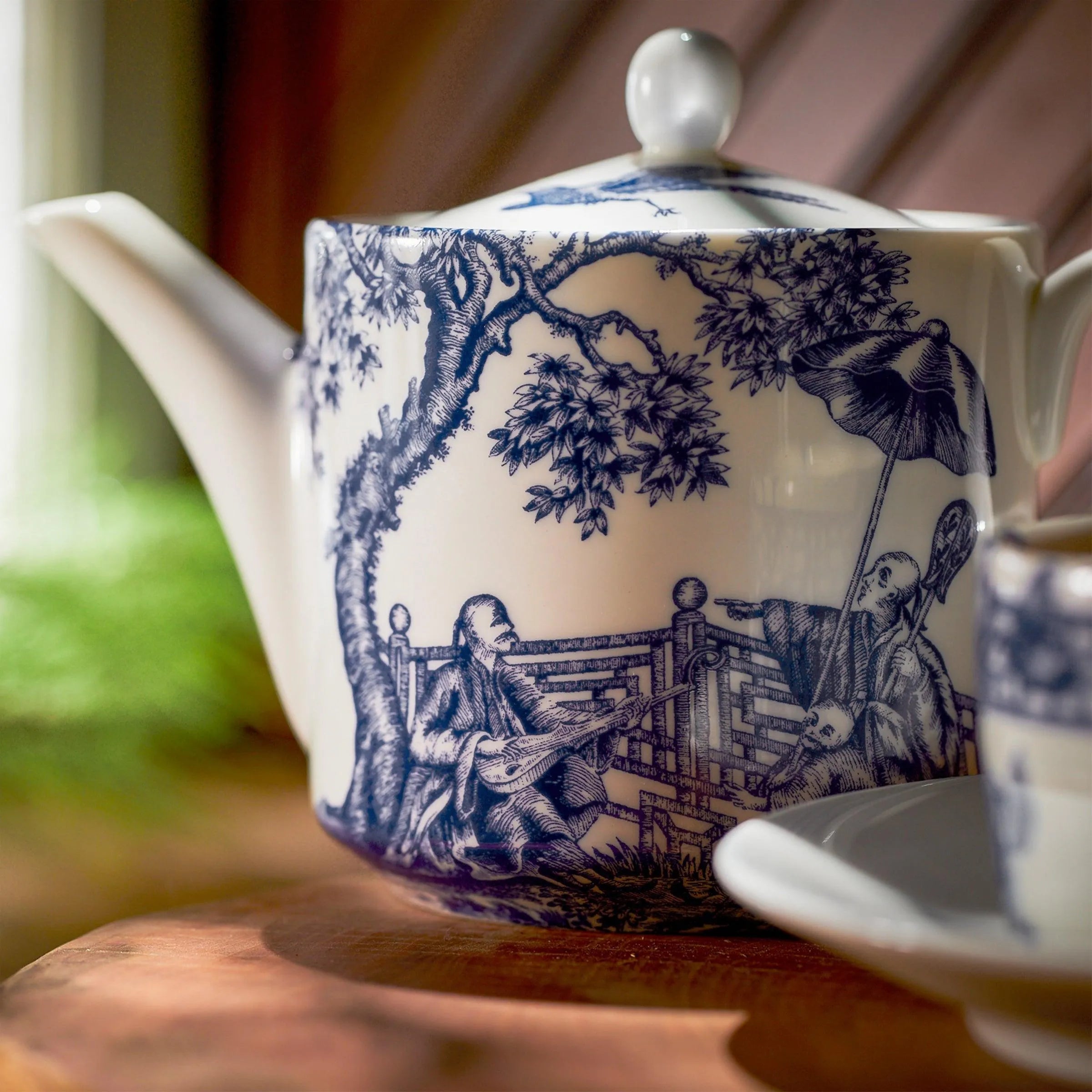 Caskata Wholesale Chinoiserie Toile Petite Teapot