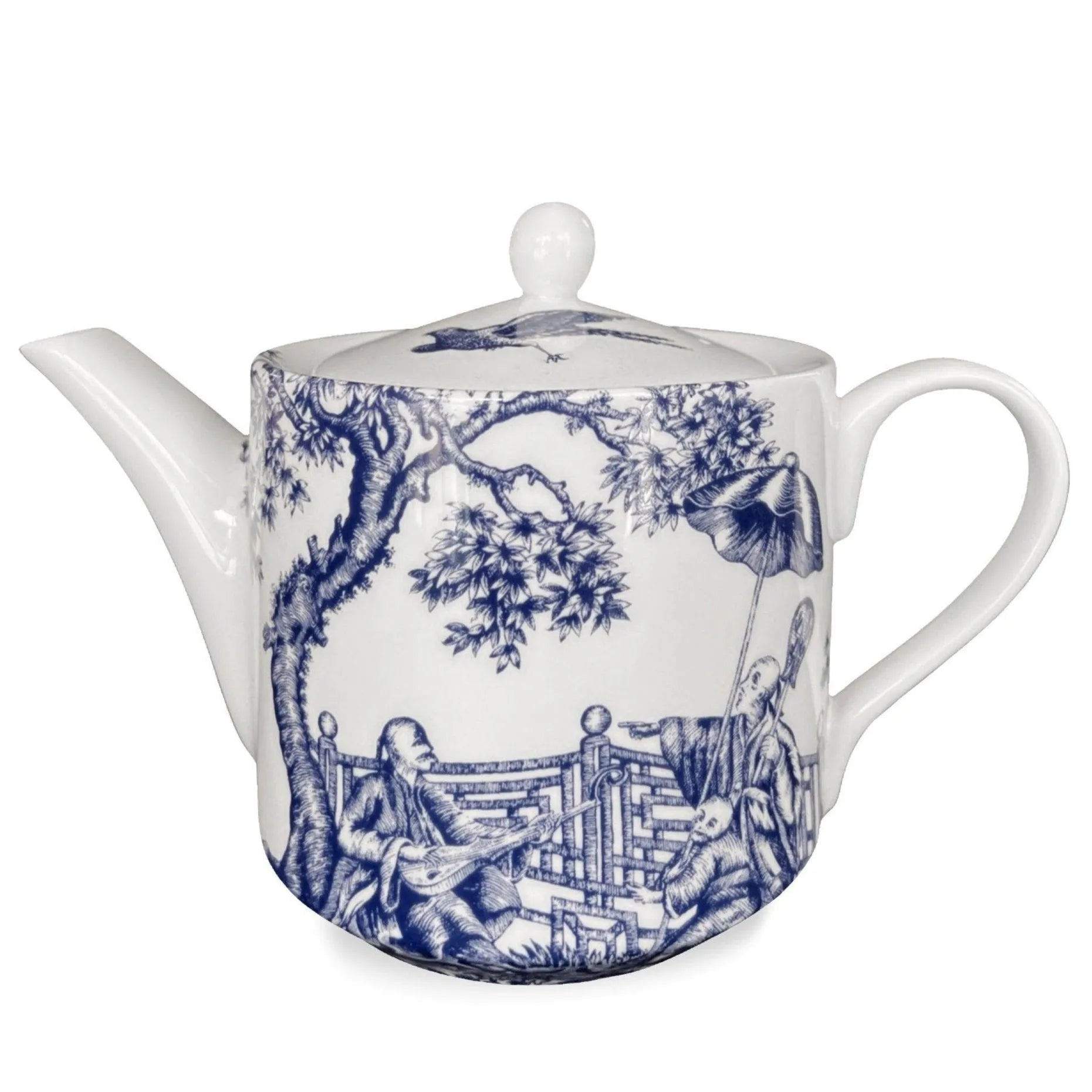 Caskata Wholesale Chinoiserie Toile Petite Teapot