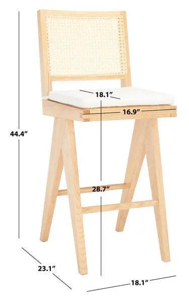 Safavieh Colette Natural Rattan Barstool