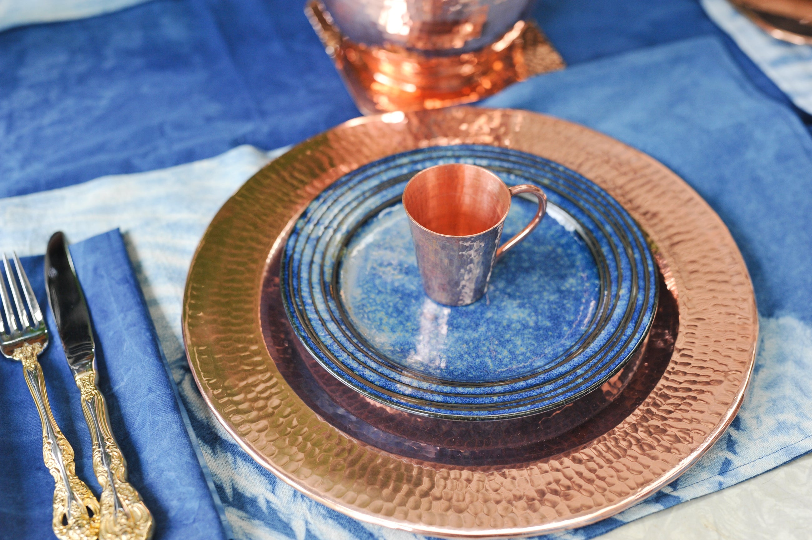 Thessaly 12 Copper Charger Plate